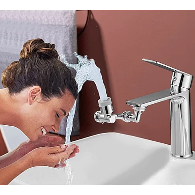 Extensie rotativa pentru robinet cu multiple moduri de curgere a apei Extensie rotativa pentru robinet cu multiple moduri de curgere a apei