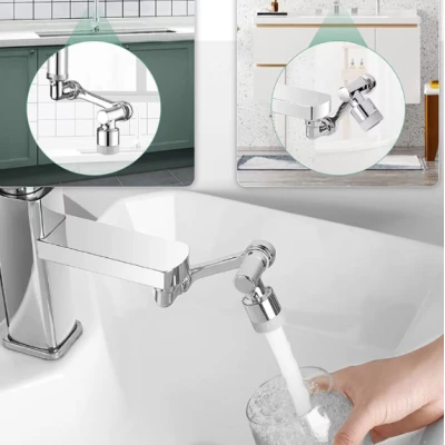 Extensie rotativa pentru robinet cu multiple moduri de curgere a apei