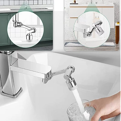 Extensie rotativa pentru robinet cu multiple moduri de curgere a apei Extensie rotativa pentru robinet cu multiple moduri de curgere a apei