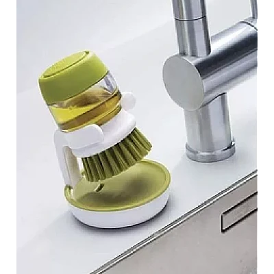 Perie de vase cu dozator detergent si suport depozitare utilizare universala OFF Perie de vase cu dozator detergent si suport depozitare utilizare universala OFF