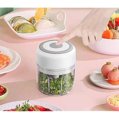 UB Mini tocator electric 3 cutite incarcare USB pentru usturoi si alte legume 250ml BS