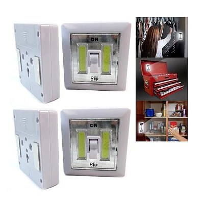 Set 2 x Intrerupatoare fara fir cu LED Super Bright Switch Set 2 x Intrerupatoare fara fir cu LED Super Bright Switch