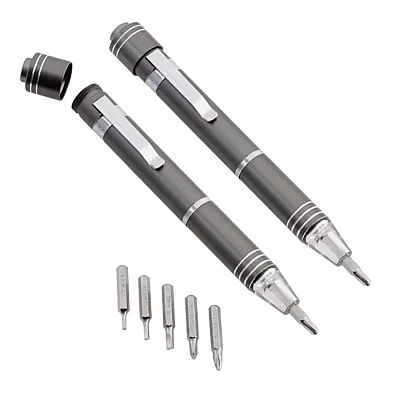 Surubelnita de buzunar tip stilou cu LED 7 in 1 Surubelnita de buzunar tip stilou cu LED 7 in 1