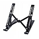 Suport tableta sau laptop plastic ABS reglaj 6 niveluri negru Suport tableta sau laptop plastic ABS reglaj 6 niveluri negru