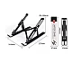 Suport tableta sau laptop plastic ABS reglaj 6 niveluri negru Suport tableta sau laptop plastic ABS reglaj 6 niveluri negru