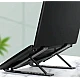 Suport tableta sau laptop plastic ABS reglaj 6 niveluri negru Suport tableta sau laptop plastic ABS reglaj 6 niveluri negru
