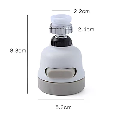 Cap de robinet pentru chiuveta 3 tipuri de jet ABS rotire 360 grade Cap de robinet pentru chiuveta 3 tipuri de jet ABS rotire 360 grade
