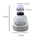 Cap de robinet pentru chiuveta 3 tipuri de jet ABS rotire 360 grade Cap de robinet pentru chiuveta 3 tipuri de jet ABS rotire 360 grade
