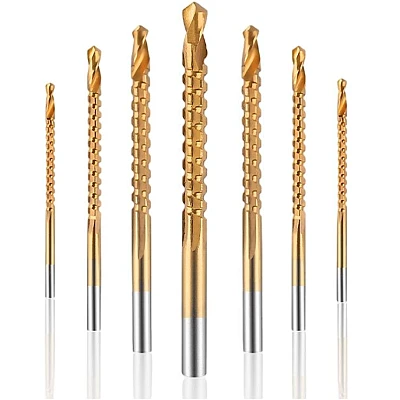 Set de 6 burghii AURII din Otel de la 3 la 8mm Set de 6 burghii AURII din Otel de la 3 la 8mm