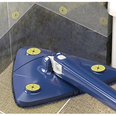 Mop multifunctional pentru suprafete uscate si ude cap triunghiular rotativ Mop multifunctional pentru suprafete uscate si ude cap triunghiular rotativ