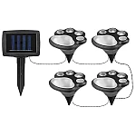 Set 4 Lampi solare led tip labuta de caine cu infigere in gazon Set 4 Lampi solare led tip labuta de caine cu infigere in gazon