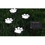 Set 4 Lampi solare led tip labuta de caine cu infigere in gazon Set 4 Lampi solare led tip labuta de caine cu infigere in gazon
