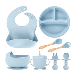 Set complet din silicon pentru diversificare bebelusi si copii