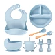Set complet din silicon pentru diversificare bebelusi si copii Set complet din silicon pentru diversificare bebelusi si copii