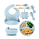 Set complet din silicon pentru diversificare bebelusi si copii Set complet din silicon pentru diversificare bebelusi si copii