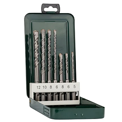 Set 7 Burghii pentru beton dimensiuni de la 5 la 12 mm Set 7 Burghii pentru beton dimensiuni de la 5 la 12 mm