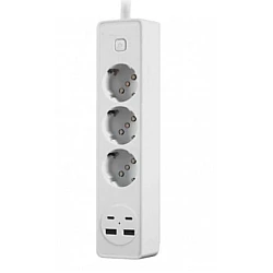 Prelungitor OG2203 cu 3 prize 2 porturi USB si 2 porturi USB C