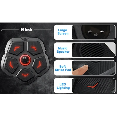 Tinta box muzicala inteligenta conexiune bluetooth 9 viteze antrenamente de box si fitness Incarcare USB Tinta box muzicala inteligenta conexiune bluetooth 9 viteze antrenamente de box si fitness Incarcare USB