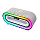 Boxa portabila MD S306 cu incarcare wireless LED RGB ceas si alarma Boxa portabila MD S306 cu incarcare wireless LED RGB ceas si alarma