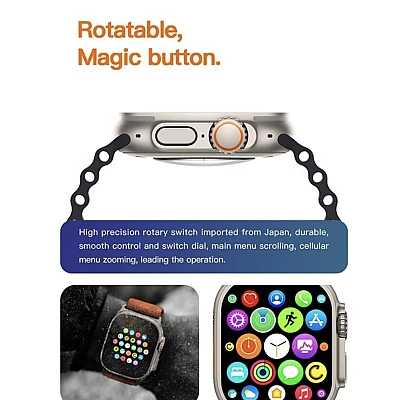 Ceas SmartWatch T800 Ultra 2 Notificari Apel si Retele Sociale Monitorizare Ritm Cardiac Ceas SmartWatch T800 Ultra 2 Notificari Apel si Retele Sociale Monitorizare Ritm Cardiac