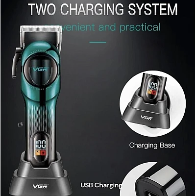 Set aparat de tuns fara fir VGR V 166 2000mah 6 distantiere incarcare USB si suport Set aparat de tuns fara fir VGR V 166 2000mah 6 distantiere incarcare USB si suport