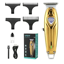 Masina de tuns profesionala VGR V188 cu 3 piepteni de ghidare incarcare USB autonomie 240 min