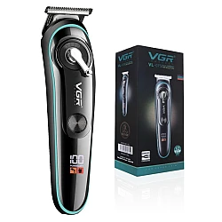 Trimmer profesional de tuns VGR V 075 cu afisaj LED si 4 piepteni