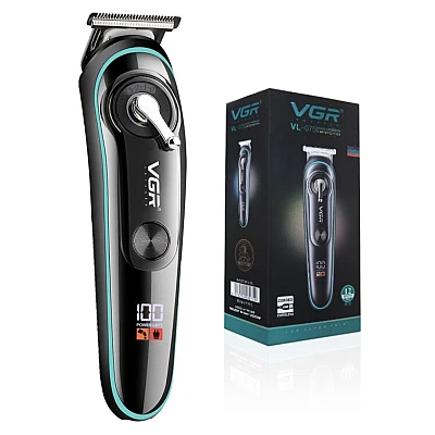 Trimmer profesional de tuns VGR V 075 cu afisaj LED si 4 piepteni Trimmer profesional de tuns VGR V 075 cu afisaj LED si 4 piepteni