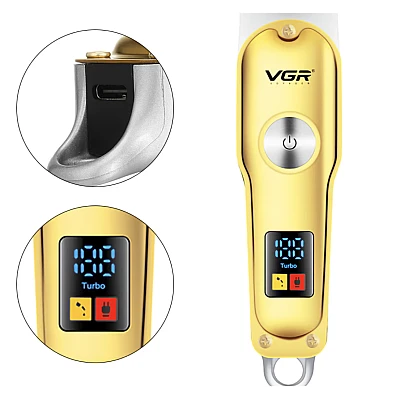 Aparat de tuns pentru contur VGR V290 avand incarcare USB 3 piepteni ajustare lungime Aparat de tuns pentru contur VGR V290 avand incarcare USB 3 piepteni ajustare lungime