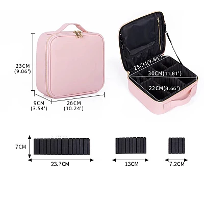 Geanta pentru cosmetice cu multiple compartimente 26 x 23 x 10 cm Geanta pentru cosmetice cu multiple compartimente 26 x 23 x 10 cm