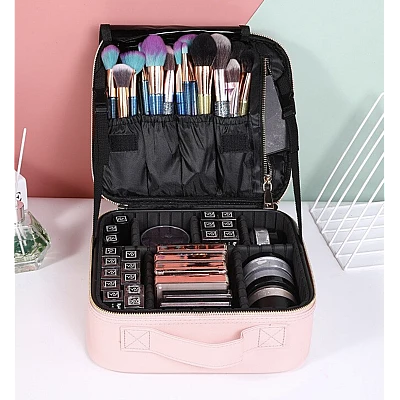 Geanta pentru cosmetice cu multiple compartimente 26 x 23 x 10 cm Geanta pentru cosmetice cu multiple compartimente 26 x 23 x 10 cm