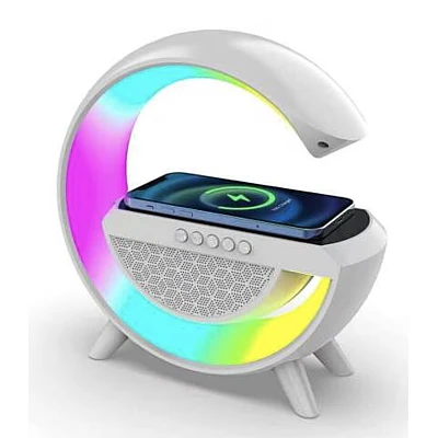 Boxa Multifunctionala G500 3 in 1 lampa LED RGB smart bluetooth Incarcator telefon wireless Boxa Multifunctionala G500 3 in 1 lampa LED RGB smart bluetooth Incarcator telefon wireless