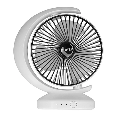 Ventilator mic de birou alimentat prin USB 3 viteze culoare alba Ventilator mic de birou alimentat prin USB 3 viteze culoare alba