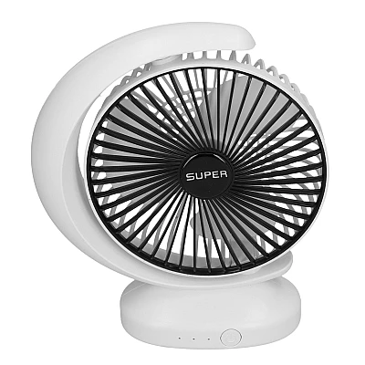Ventilator mic de birou alimentat prin USB 3 viteze culoare alba Ventilator mic de birou alimentat prin USB 3 viteze culoare alba