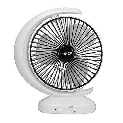 Ventilator mic de birou alimentat prin USB 3 viteze culoare alba Ventilator mic de birou alimentat prin USB 3 viteze culoare alba