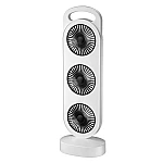 Ventilator puternic de birou reincarcabil cu design Triplu