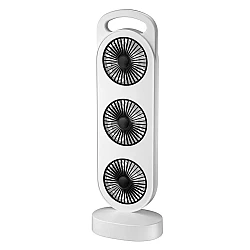 Ventilator puternic de birou reincarcabil cu design Triplu