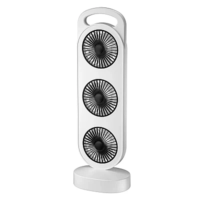 Ventilator puternic de birou reincarcabil cu design Triplu Ventilator puternic de birou reincarcabil cu design Triplu