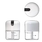 Mini tocator electric de bucatarie incarcare USB 250ml cu 3 lame Alb Mini tocator electric de bucatarie incarcare USB 250ml cu 3 lame Alb