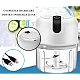 Mini tocator electric de bucatarie incarcare USB 250ml cu 3 lame Alb Mini tocator electric de bucatarie incarcare USB 250ml cu 3 lame Alb