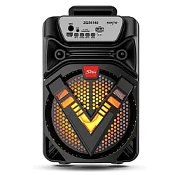 Boxa portabila Bluetooth ZQS 6140 cu led 6.5 inch 1500Mah