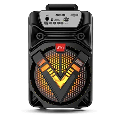 Boxa portabila Bluetooth ZQS 6140 cu led 6.5 inch 1500Mah Boxa portabila Bluetooth ZQS 6140 cu led 6.5 inch 1500Mah