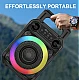 Boxa portabila bluetooth ZQS 6166 cu led RGB si maner transport Boxa portabila bluetooth ZQS 6166 cu led RGB si maner transport