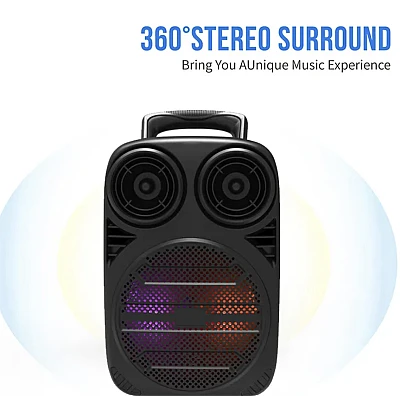 Boxa bluetooth ZQS 6162 portabila cu LED RGB si maner transport Boxa bluetooth ZQS 6162 portabila cu LED RGB si maner transport