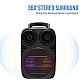 Boxa bluetooth ZQS 6162 portabila cu LED RGB si maner transport Boxa bluetooth ZQS 6162 portabila cu LED RGB si maner transport