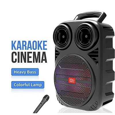 Boxa bluetooth ZQS 6162 portabila cu LED RGB si maner transport Boxa bluetooth ZQS 6162 portabila cu LED RGB si maner transport