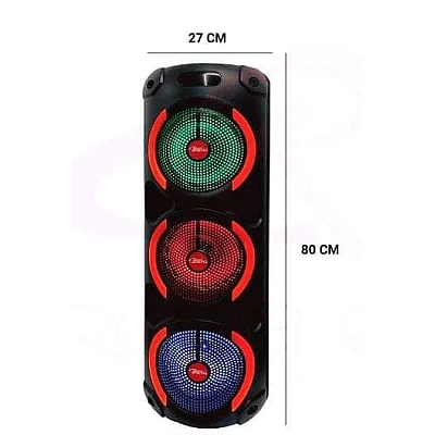 Boxa bluetooth reincarcabila MSA 8808 microfon 8 x 3 inch cu led RGB Boxa bluetooth reincarcabila MSA 8808 microfon 8 x 3 inch cu led RGB