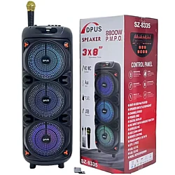Boxa wireless tripla de 8 inci putere 8800W cu microfon SZ 8335