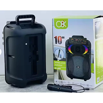 Boxa portabila cu bluetooth BT 1001 de 10 inch microfon led RGB Boxa portabila cu bluetooth BT 1001 de 10 inch microfon led RGB
