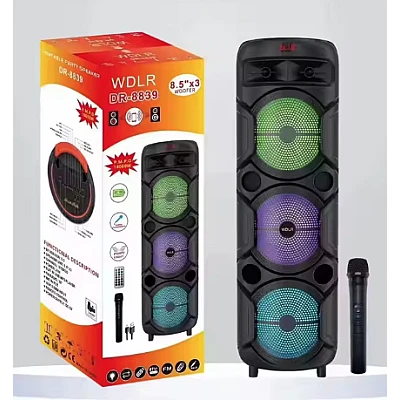 Boxa portabila DR 8839 putere 18000W de 8.5 x 3 inch cu microfon Boxa portabila DR 8839 putere 18000W de 8.5 x 3 inch cu microfon